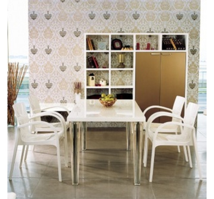 Compamia Dejavu Polycarbonate Arm Chair - Set of 4