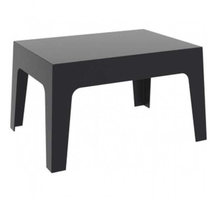 Box Resin Outdoor Center Table - Black