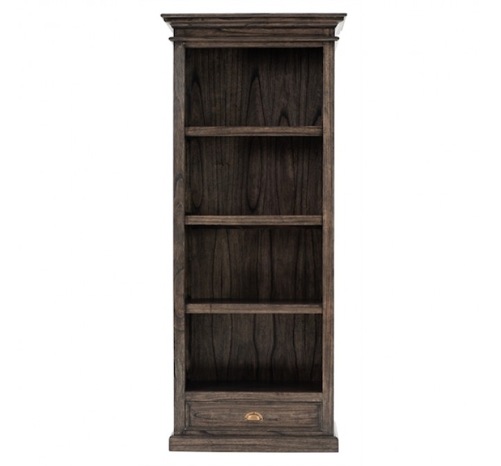 NovaSolo Halifax Mindi Wood Bookcase with 1 Drawer