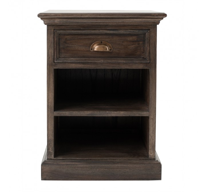 NovaSolo Halifax Mindi Bedside Table with Shelves