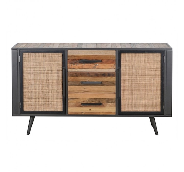 NovaSolo Nordic Rattan Buffet - 2 Doors 3 Drawers