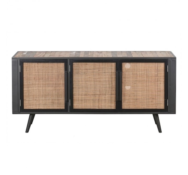 Nova Solo Nordic Rattan TV Dresser - 3 Doors