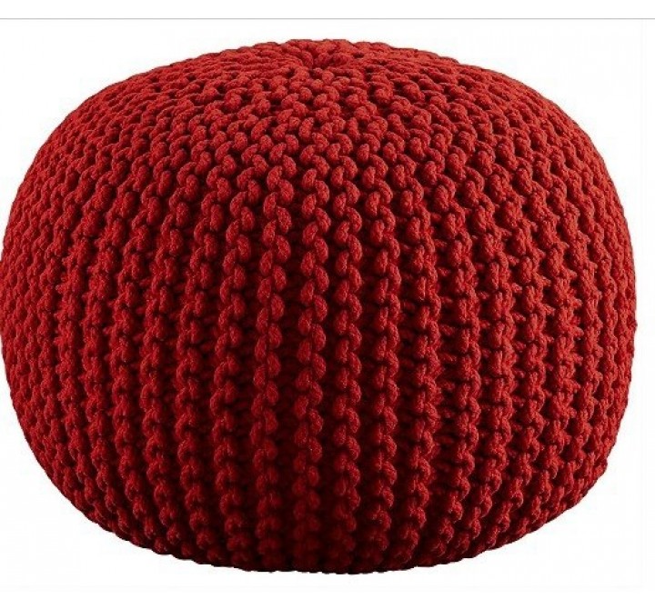 Aron Living Pouf Round Ottoman
