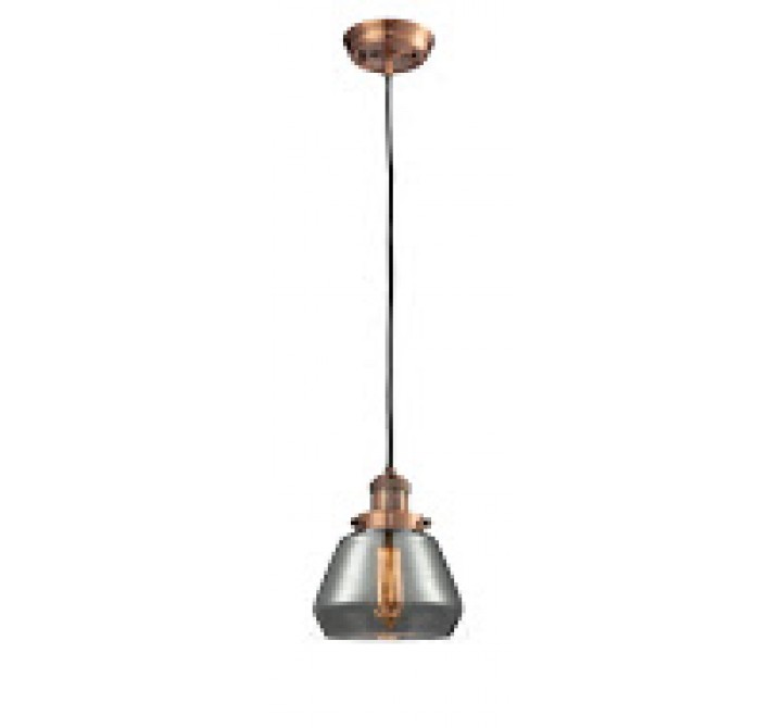 Glass Pendant With 10 Feet Cord - Clear Glass