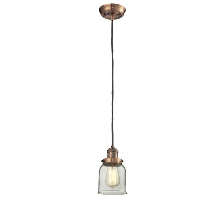 Glass Pendant With 10 Feet Cord (G51-G54) - Clear Glass