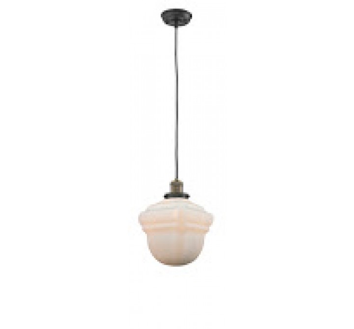 WHITE GLASS - BLACK/BRUSHED BRASS