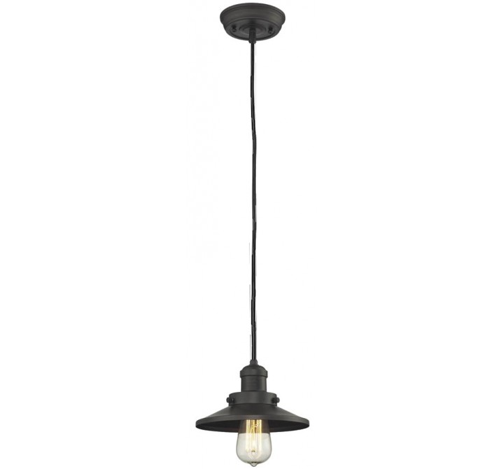 Metal Shade Pendant With 10 Feet Cord - Oiled Rubbed Bronze - METAL SHADE