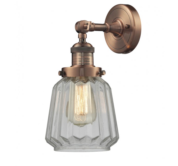 CLEAR FLUTED GLASS