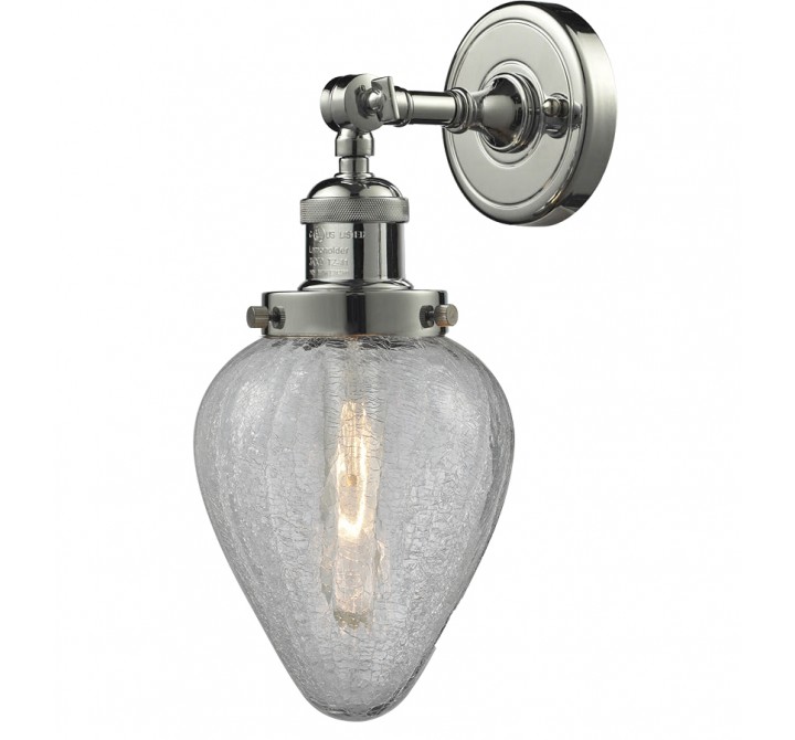 CLEAR CRACKLE TEARDROP GLASS