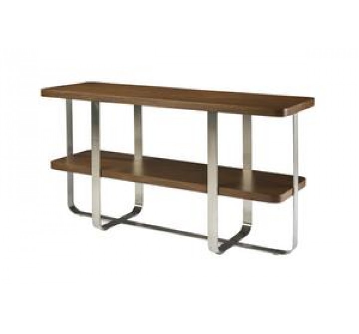 Allan Copley Designs Artesia Rectangle Console Table with Walnut Stain Top