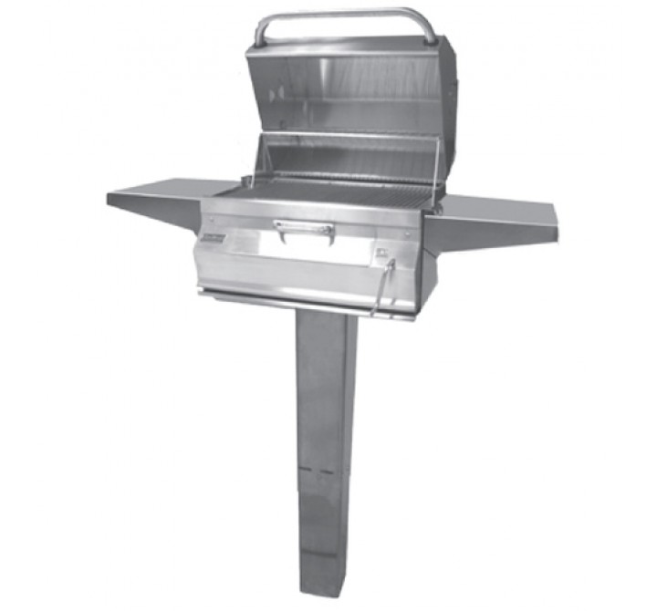 Fire Magic Charcoal Legacy In Ground Post Grill w Smoker Hood