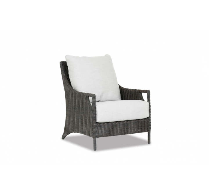 Sunset West Bazaar Lagos Club Chair With Cushions in Cast Silver - Angled
