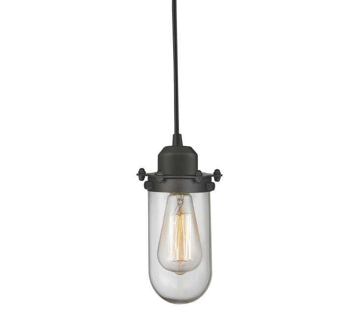 OILED RUBBED BRONZE - CLEAR GLASS