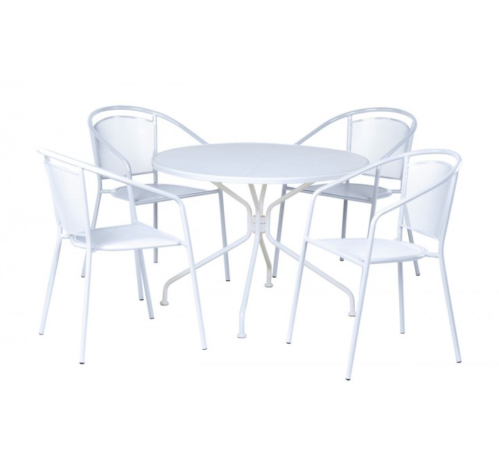 Alfresco Home Martini Café Dining Set With Table and 4 Chairs