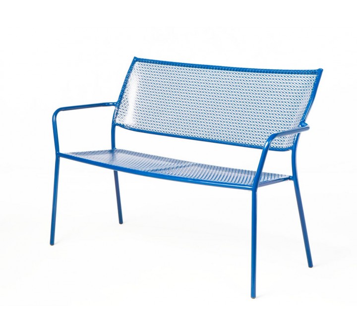 Alfresco Home Martini Garden Bench - Etta Blue Finish
