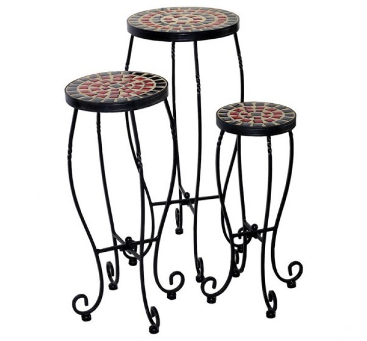 Alfresco Home Stellarton Plant Stands - Set of 3