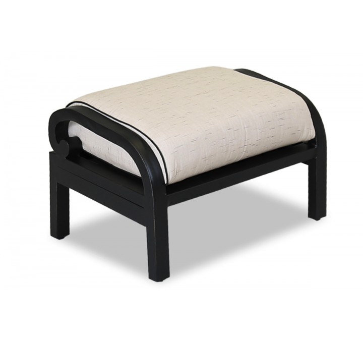 Monterey Ottoman With Cushions In Frequency Sand With Canvas Walnut Welt
