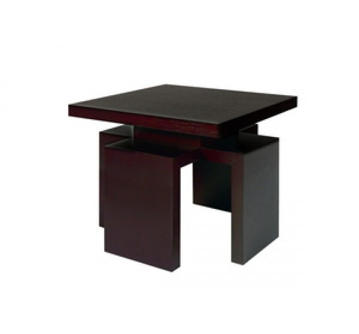 Allan Copley Designs Sebring Square End Table in Mocha on Oak Finish