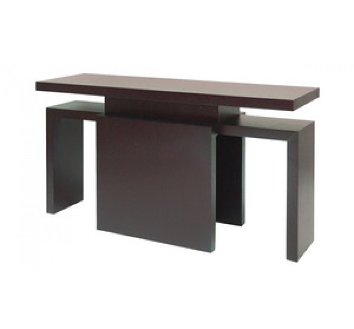 Allan Copley Designs Sebring Rectangular Console Table in Mocha on Oak Finish