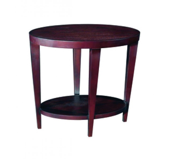 Allan Copley Designs Marla Oval End Table with Shelf