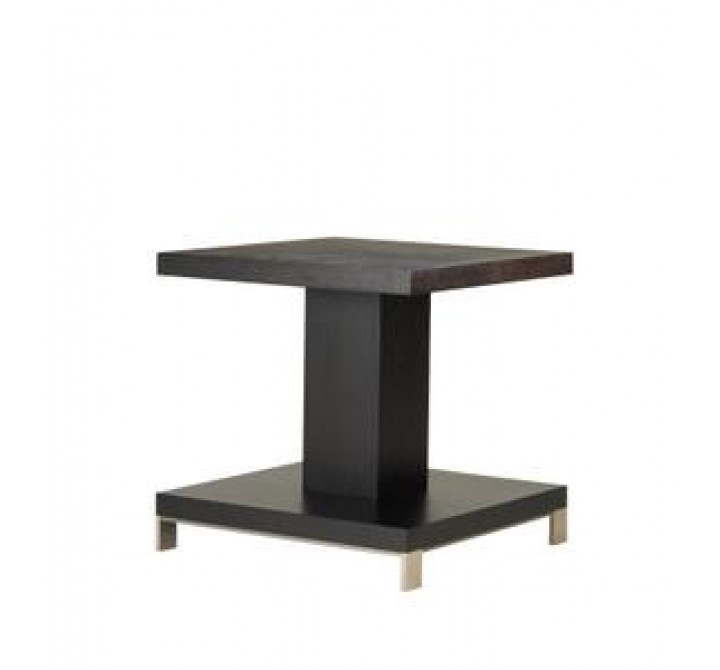 Allan Copley Designs Force Square End Table in Mocha on Oak Finish