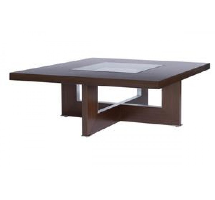 Allan Copley Designs Bridget Square Cocktail Table with Glass Inset