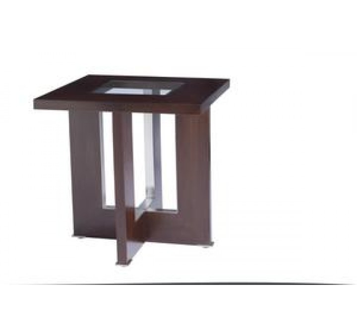 Allan Copley Designs Bridget Square End Table with Glass Inset