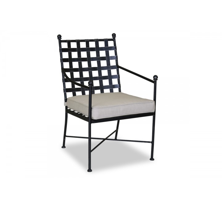 Provence Dining Chair With Cushions - Front View