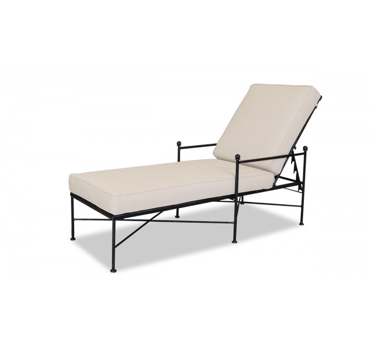 Sunset West Provence Aluminum Chaise Lounge With Cushions