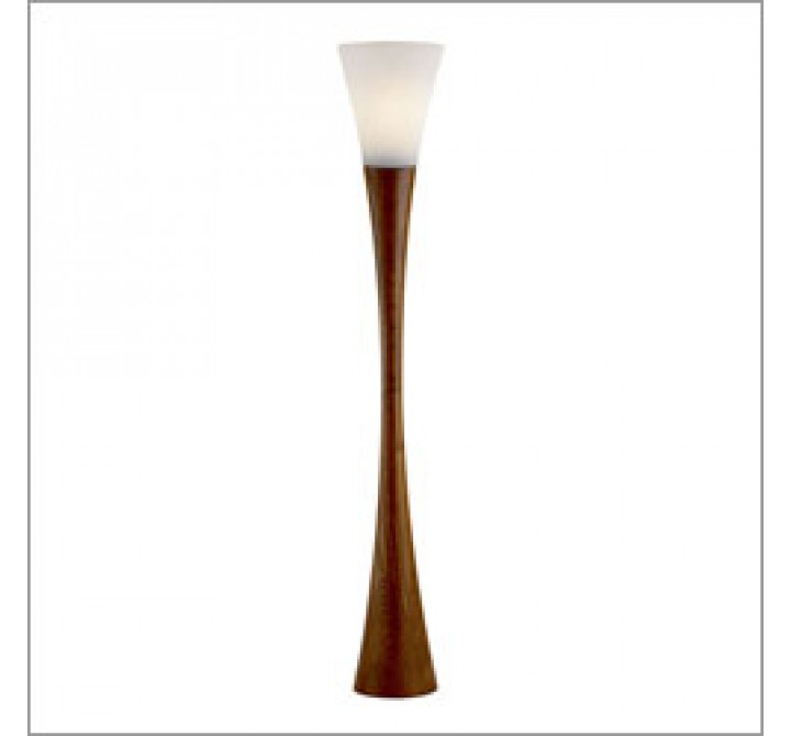 Adesso Espresso 68 Inch Hourglass Shaped Design Floor Lamp