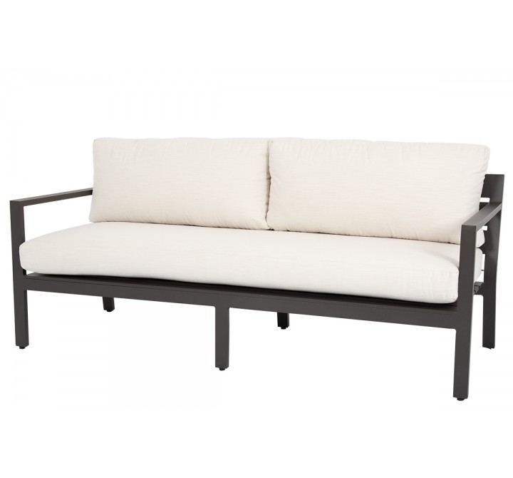 Sunset West Mesa Sofa With Cushions In Cast Pumice - Angled