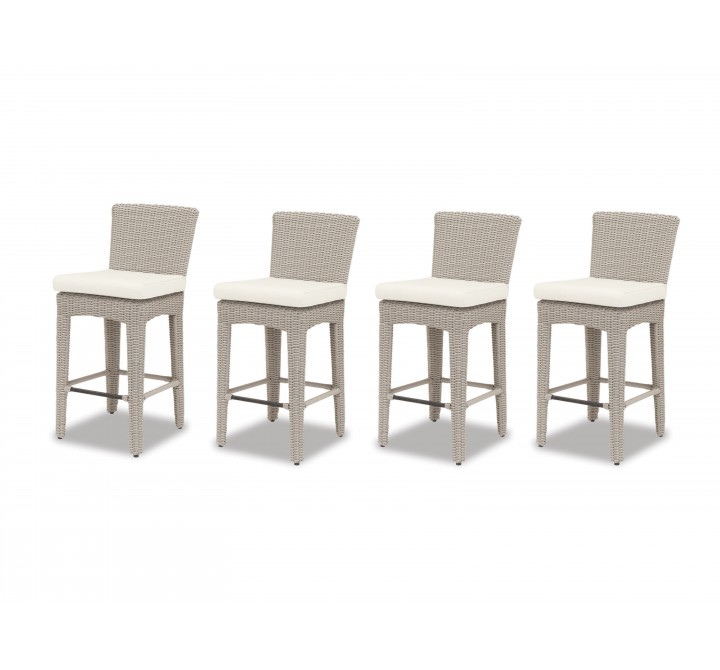 Manhattan Wicker Counter Stool - Set of 4 (front)