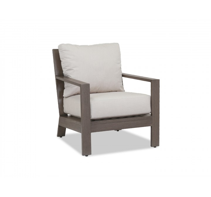 Laguna Club Chair With Cushions In Canvas Flax