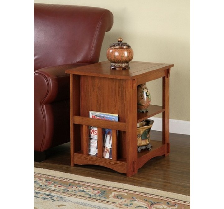 Powell Mission Oak Cabinet Table