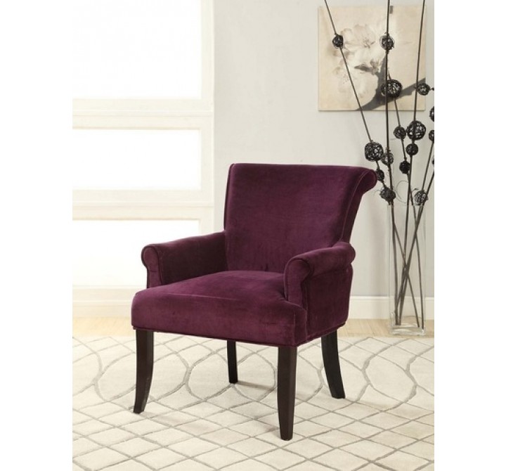 Linon Calla Chair - Dark Purple