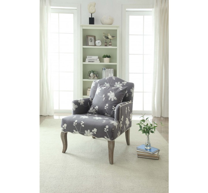Linon Home Decor Floral Arm Chair