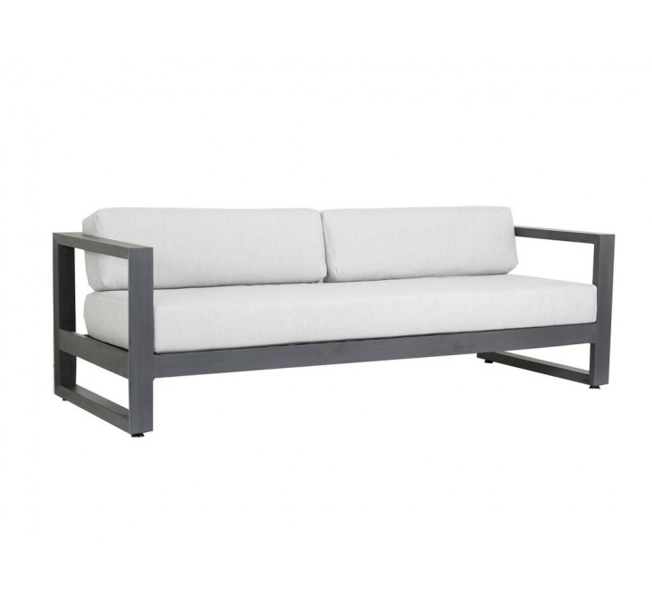 Redondo Sofa With Cushions In Cast Silver