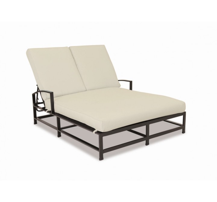 La Jolla Aluminum Double Chaise - With Cushion