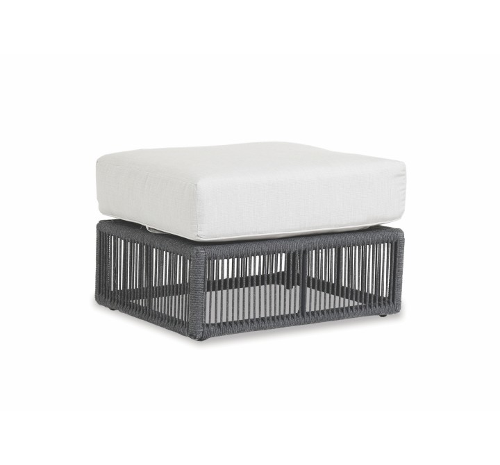Milano Ottoman With Cushion In Echo Ash