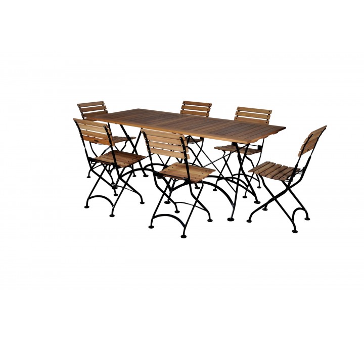 French Café Bistro Dining Set - 7 Pieces