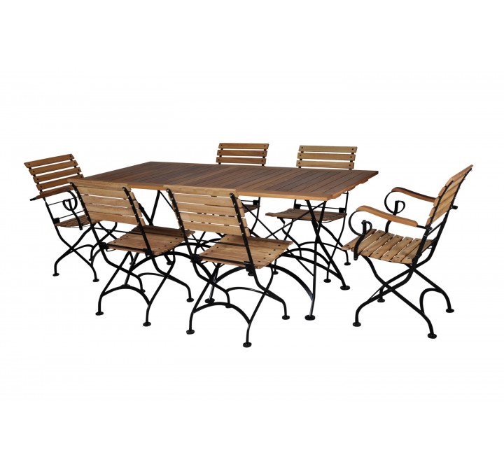 French Café Bistro Dining Set - 7 Pieces