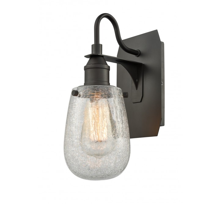 OILED RUBBED BRONZE - CRACKLED GLASS