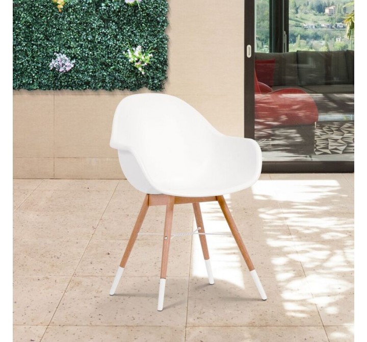 Amazonia Charlotte 4 Piece Teak Patio Armchair Set