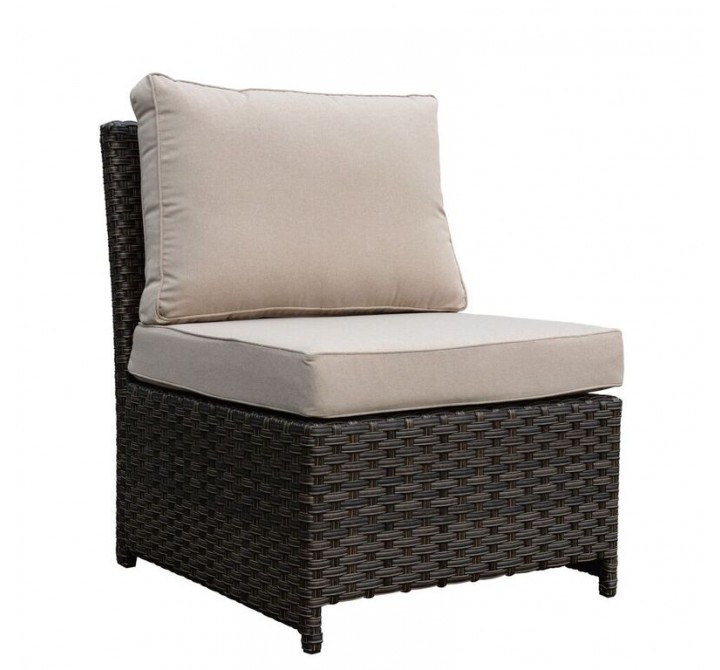 Brown Rooftop Outdoor Chair With Cushions