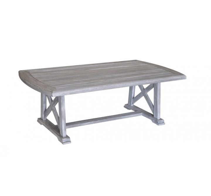 Driftwood Gray Teak Surf Side Outdoor Dining Table
