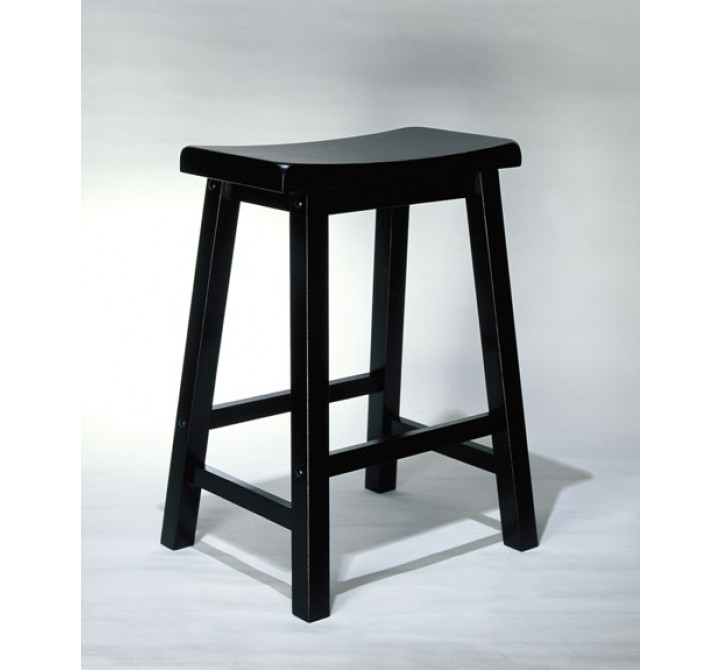 Powell Antique Black with Sand Through Terra Cotta Counter Stool 24 Seat Height