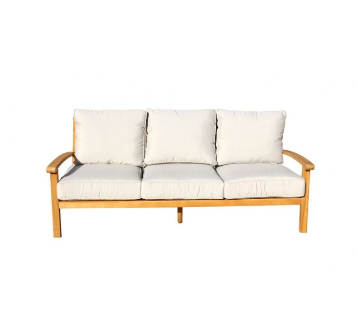 Natural Teak Heritage Outdoor Teak Sofa - Front