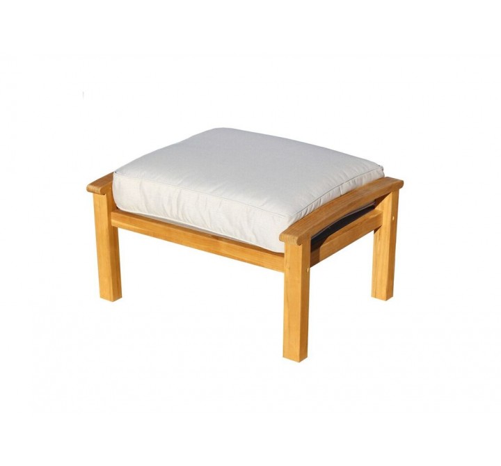 Natural Teak Heritage Outdoor Teak Ottoman