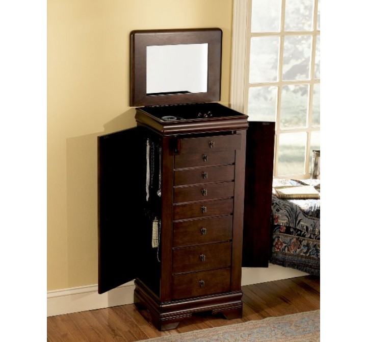 Powell Louis Philippe Jewelry Armoire