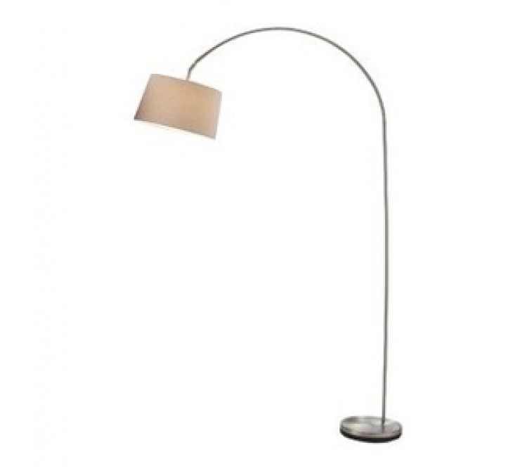 Adesso Goliath Arc Floor Lamp - Satin Steel